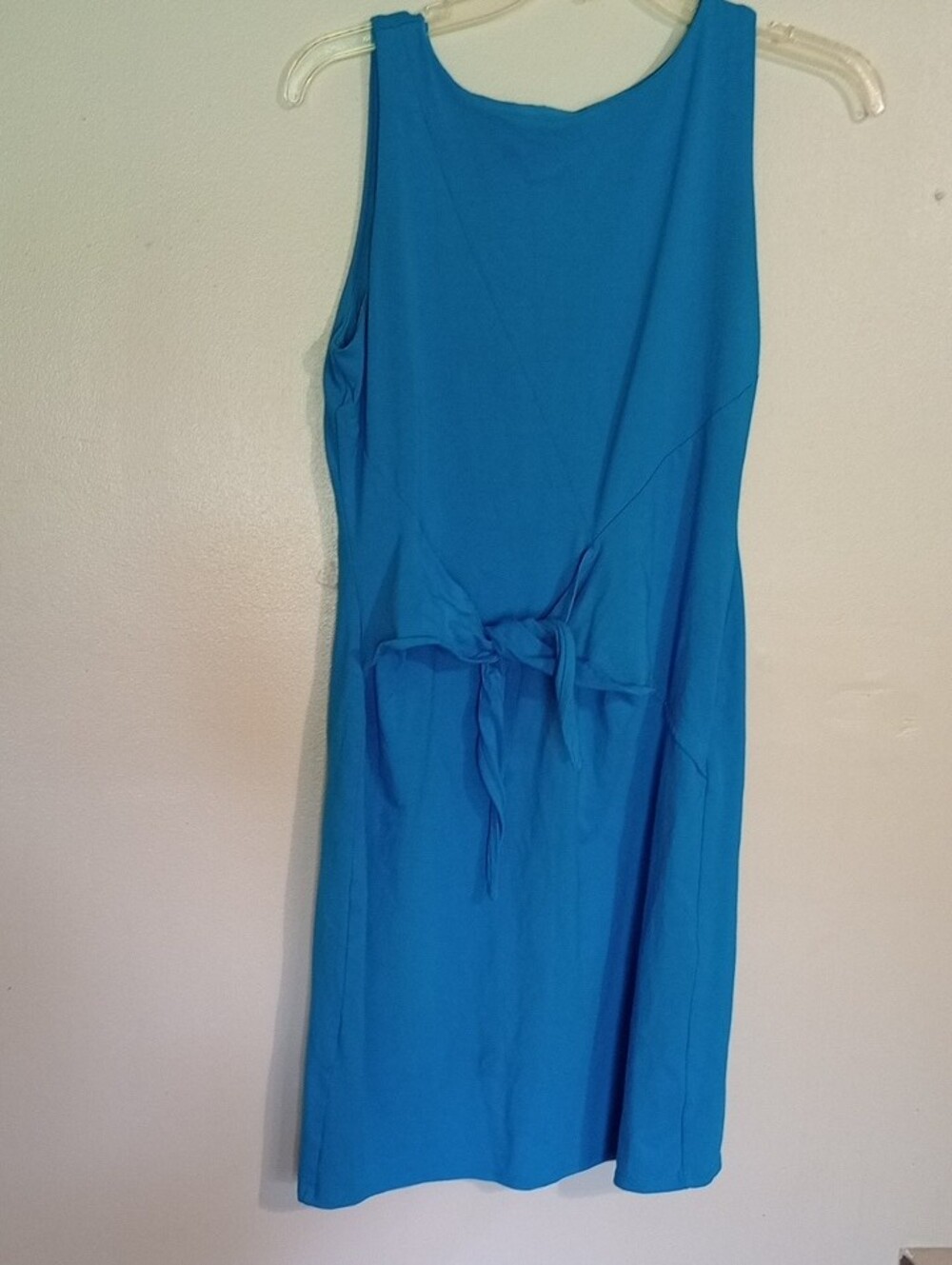 Ann Taylor Turquoise Tie-Front Wrap Midi Dress - Picture 2 of 5